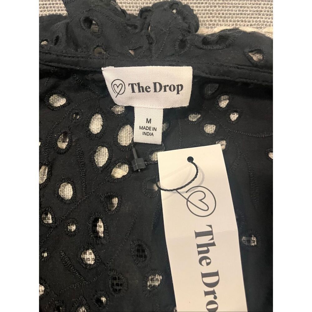 The Drop Womens Margo Tie Front Ruffle Detail Sleeveless Blouse - M - Picture 5 of 7
